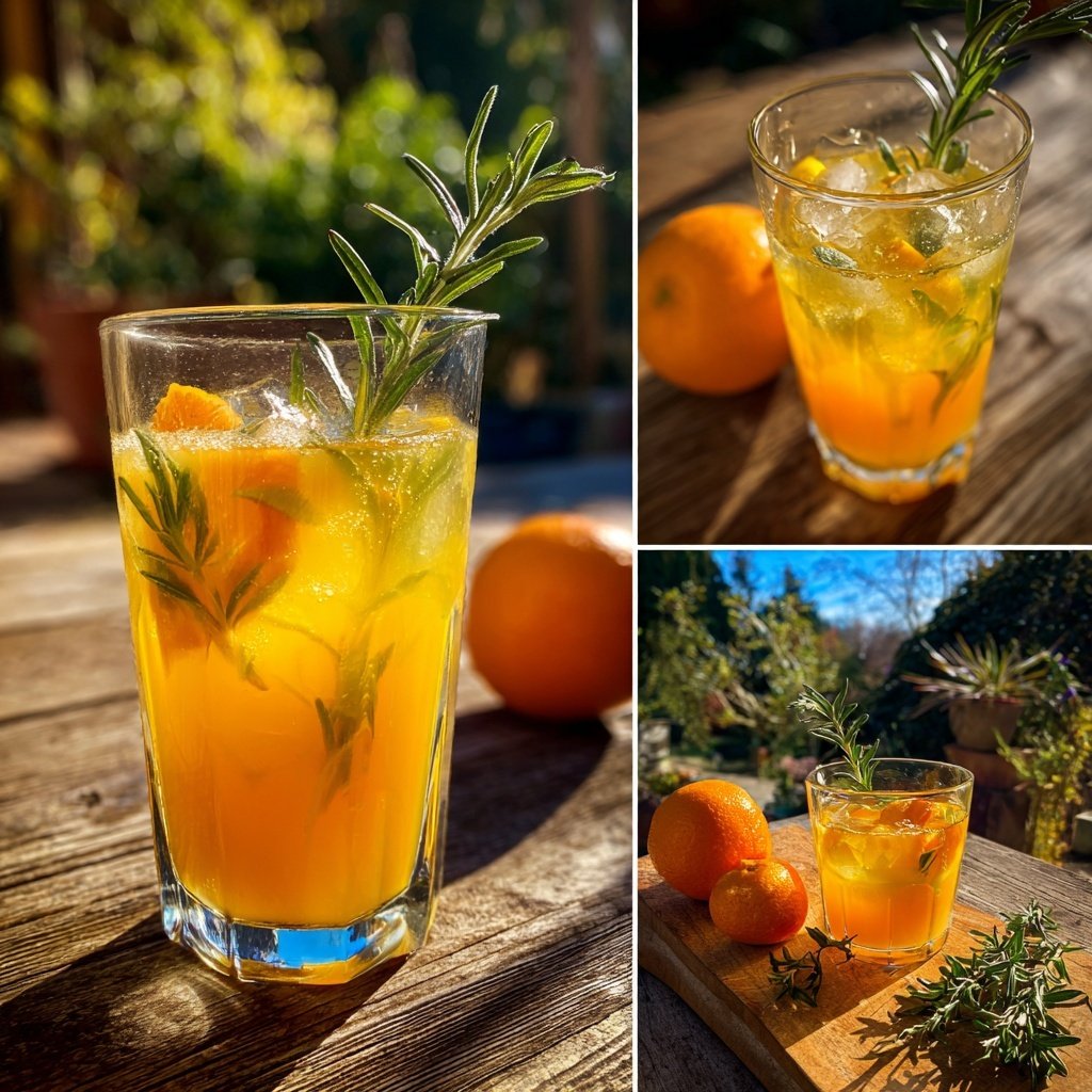 Rosemary Clementine Holiday Spritz