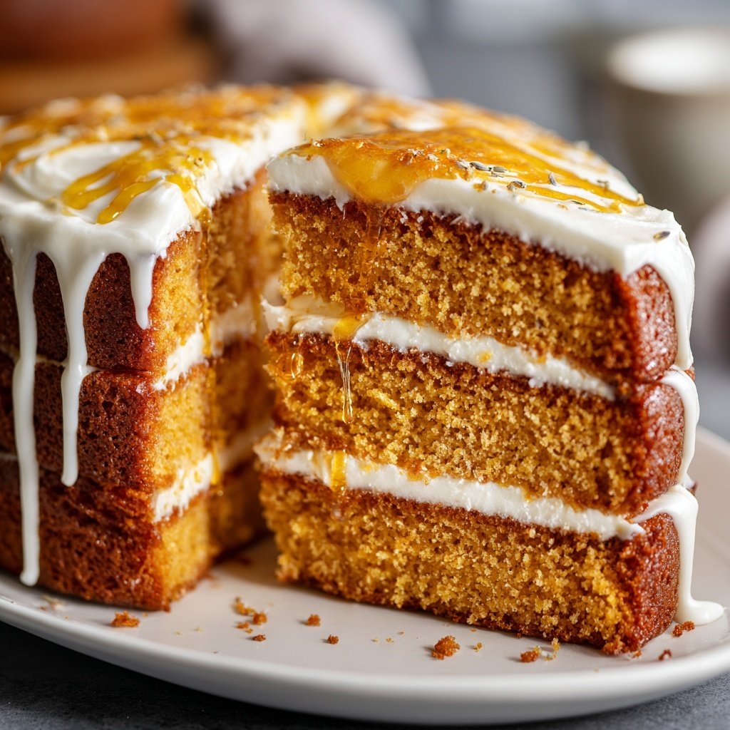 Galentine's Lavender Honey Cake