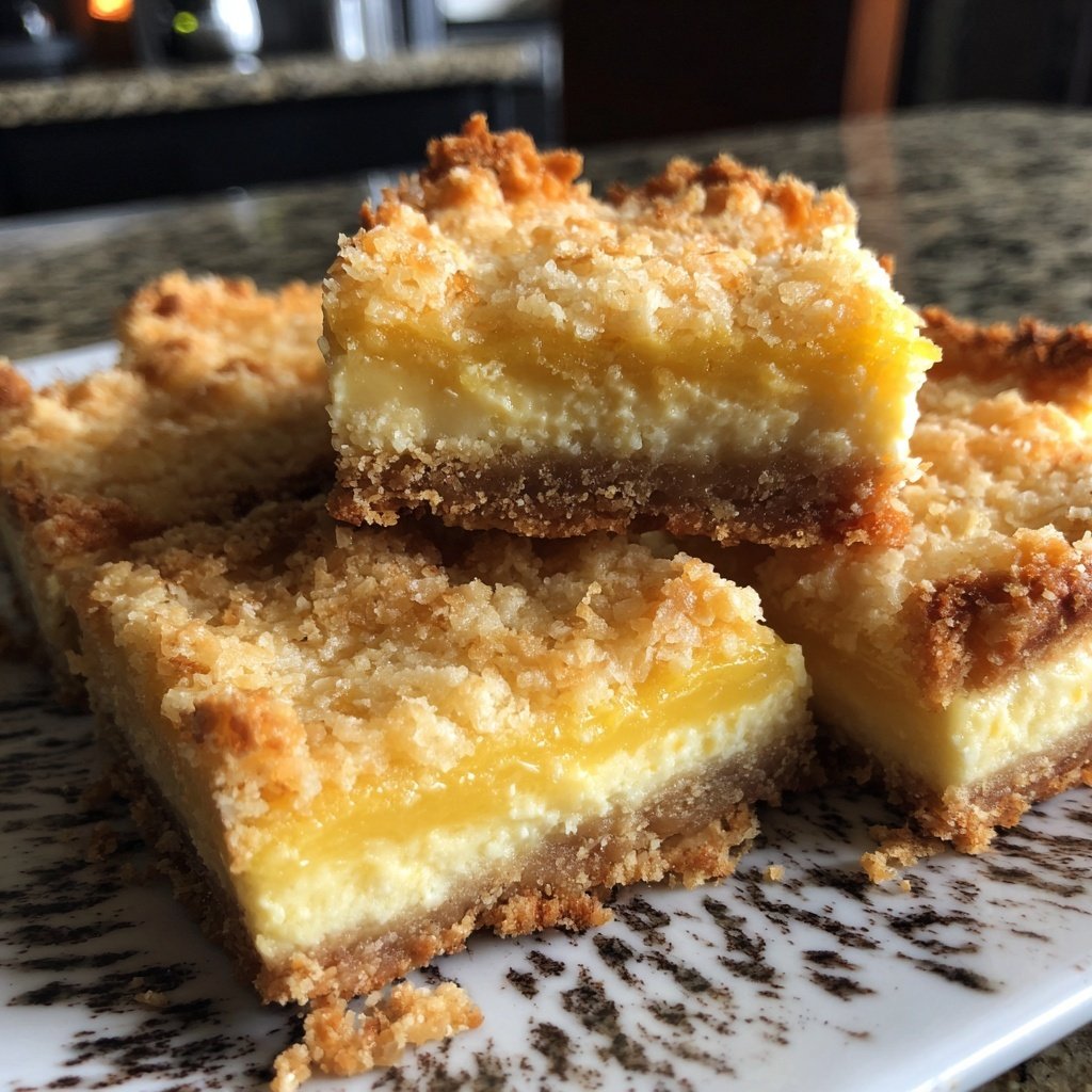 Meyer Lemon Bars with Coconut