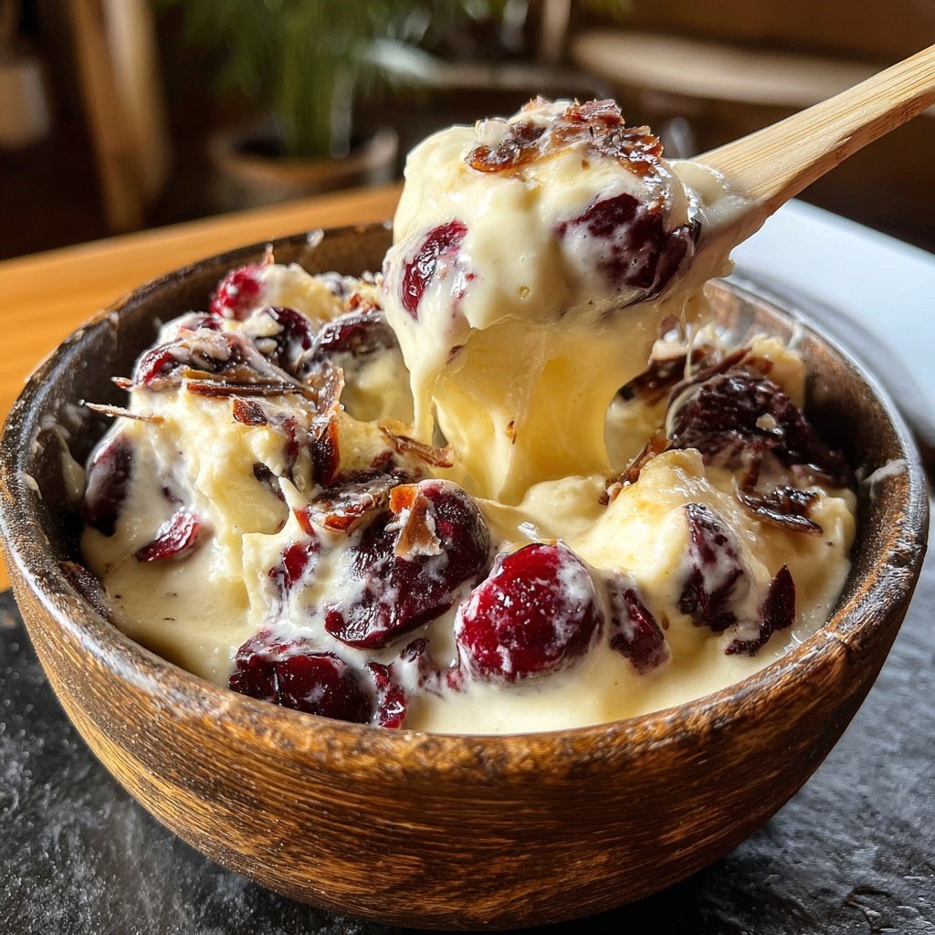 White Chocolate Cranberry Fondue