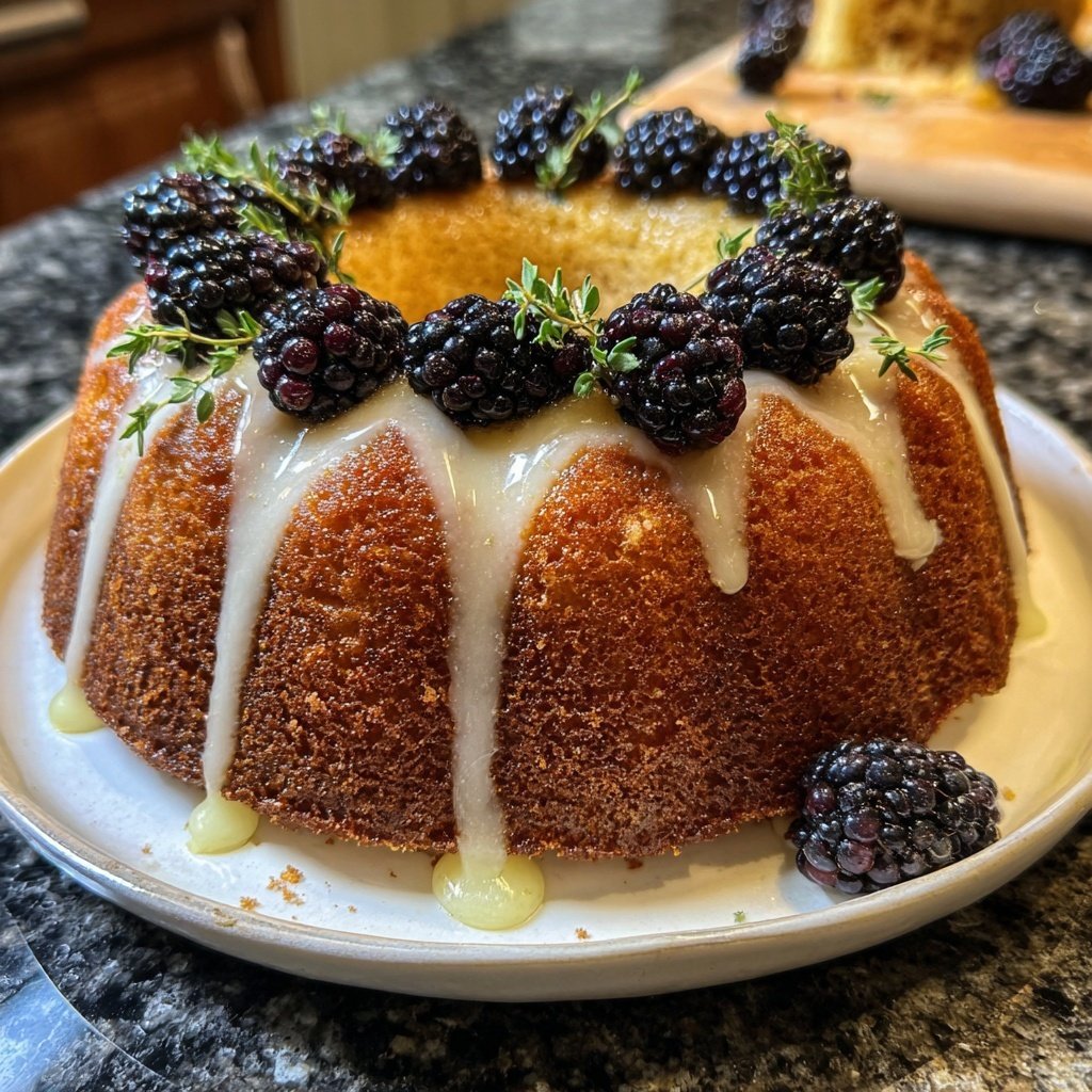 Capricorn Blackberry Thyme Cake