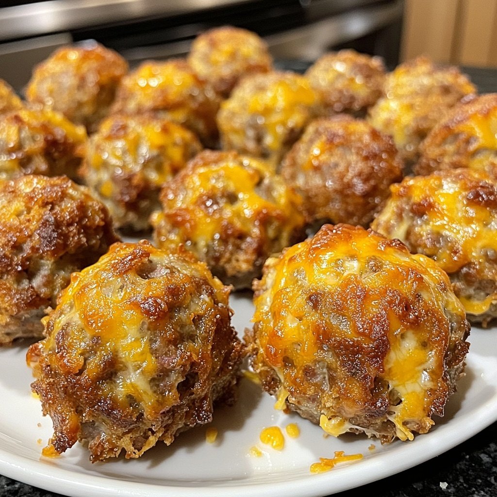 Sausage Balls with Red Lobster Biscuit Mix