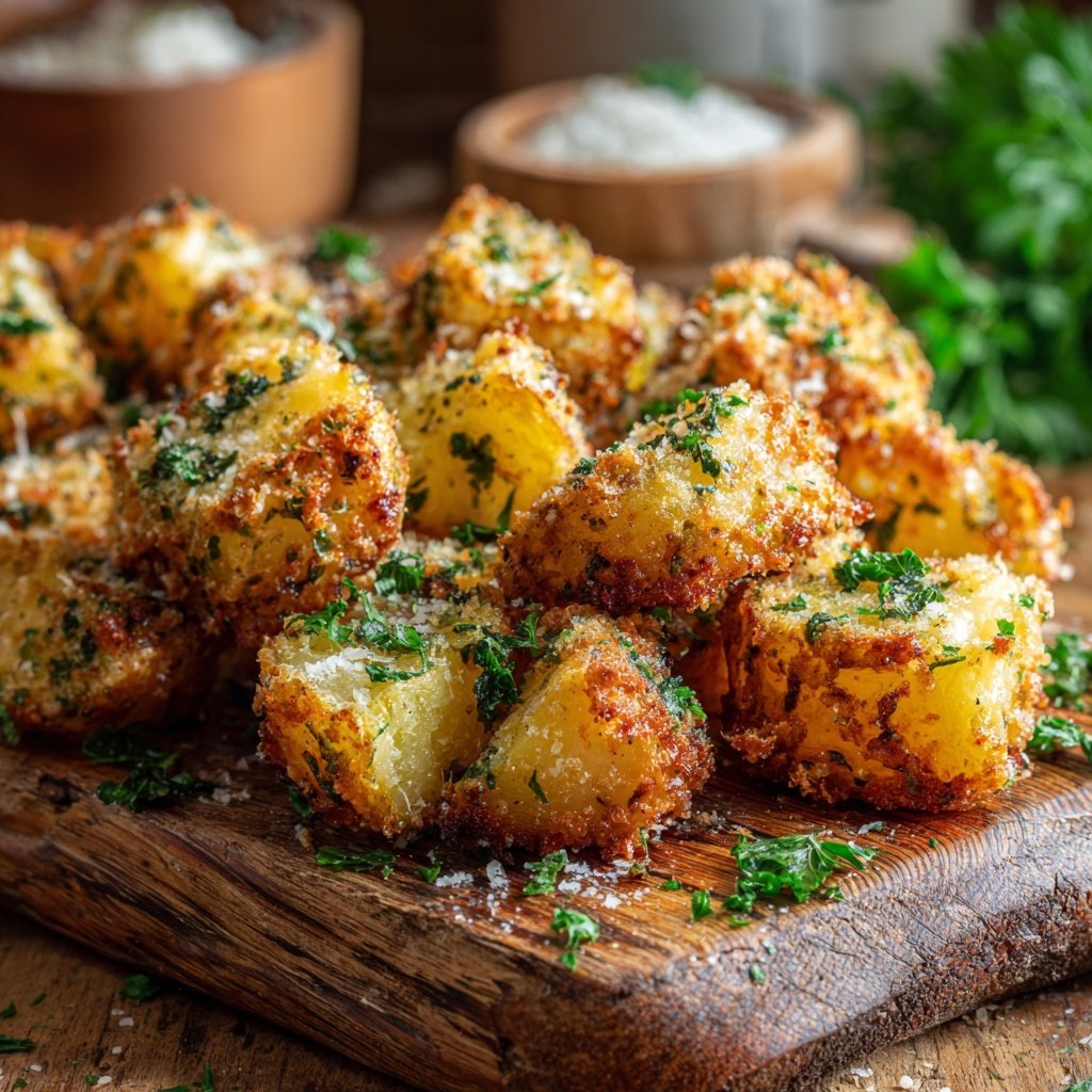 Parmesan Crusted Airfryer Potatoes