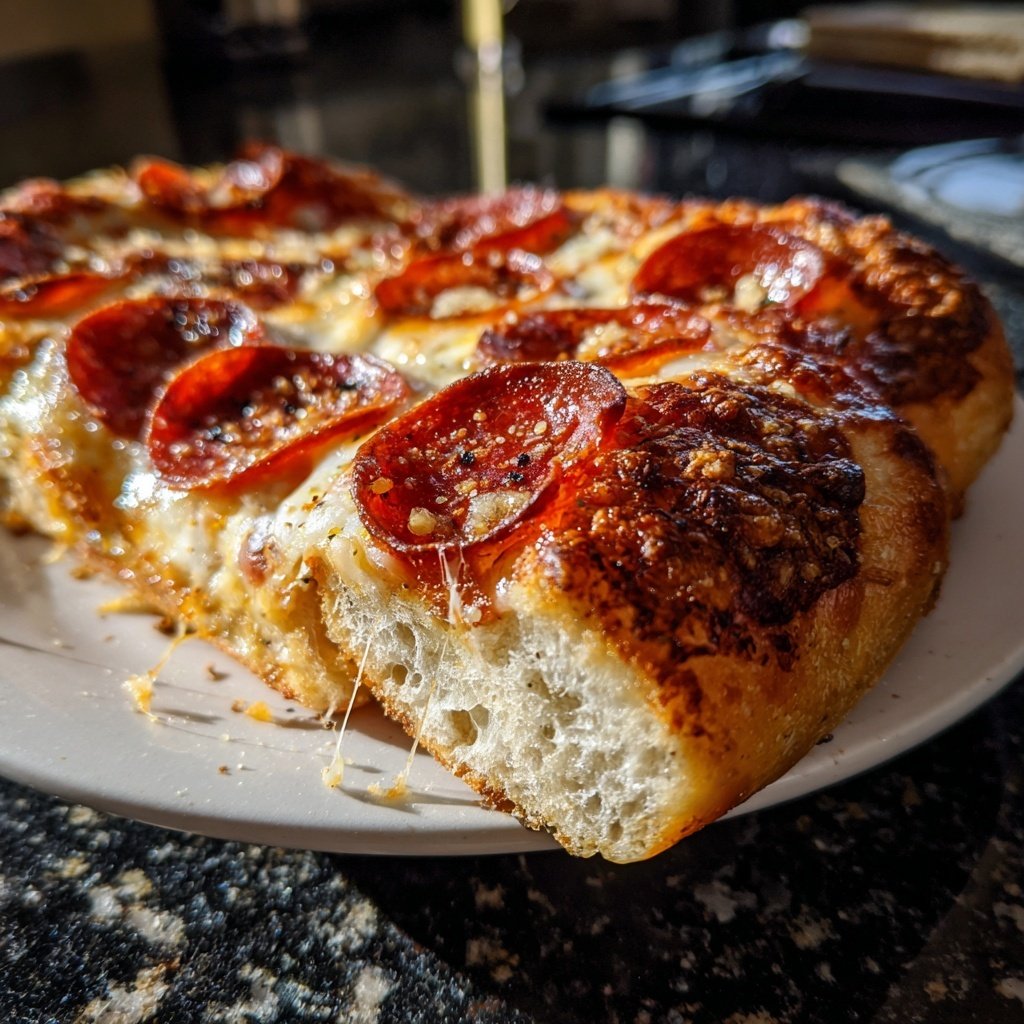 Sheet Pan Pizza Pepperoni Homemade