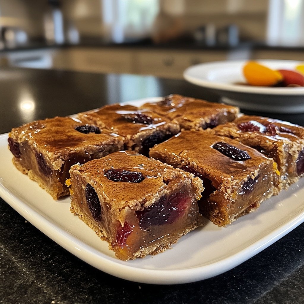 Spiced Mulled Wine Fruit Bars