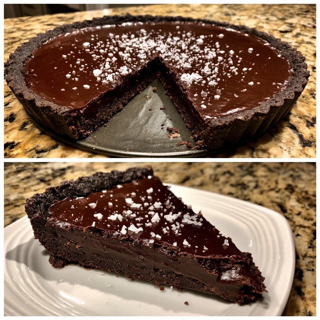 Dark Chocolate Sea Salt Tart