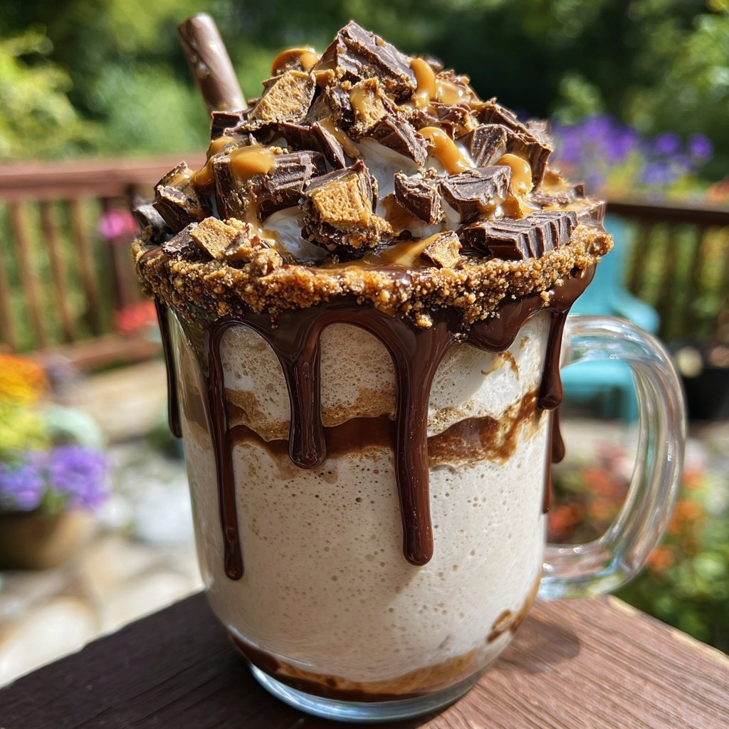 Unique Reese's Ice Cream Float