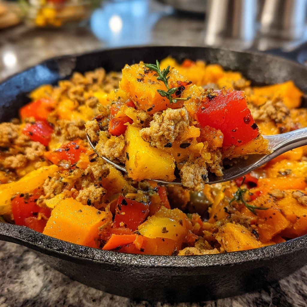 Turkey Sweet Potato Skillet