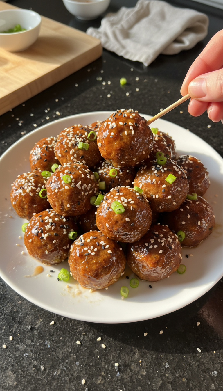 Teriyaki Beef Meatballs