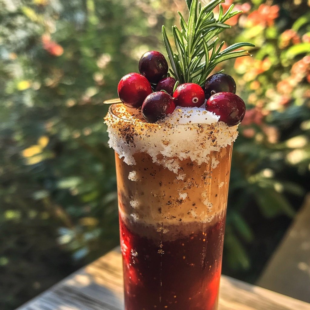 Holiday Cocktail Spiced Cranberry Paloma