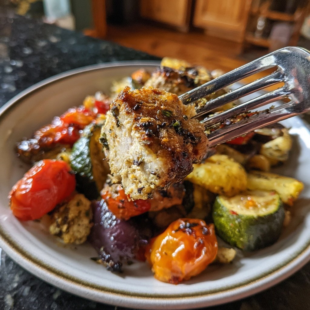 Balsamic Chicken Veggie Bake
