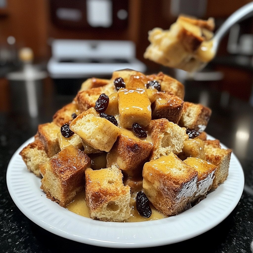 Bread Pudding with Butter Rum Sauce