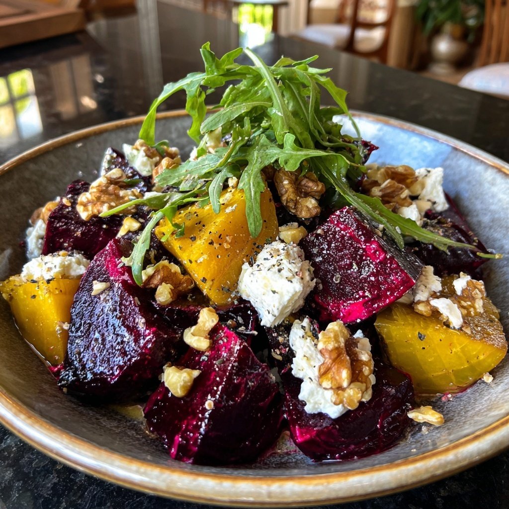 Roasted Beet Goat Cheese Salad