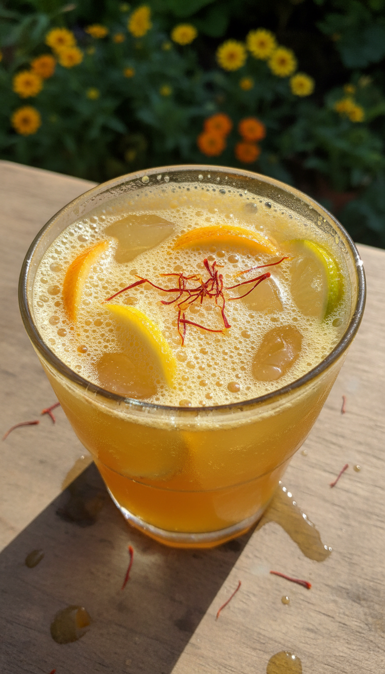 Saffron Citrus Fizz