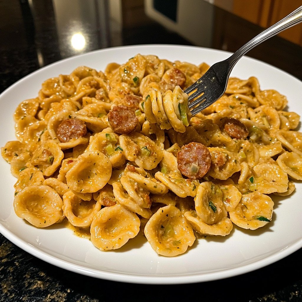 Sausage and Leek Orecchiette