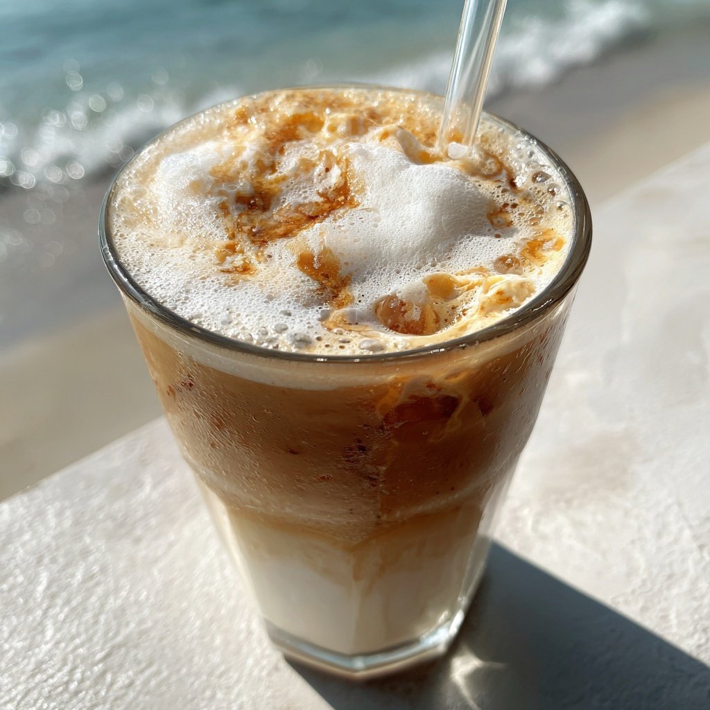 Iced Vanilla Bean Latte Treat