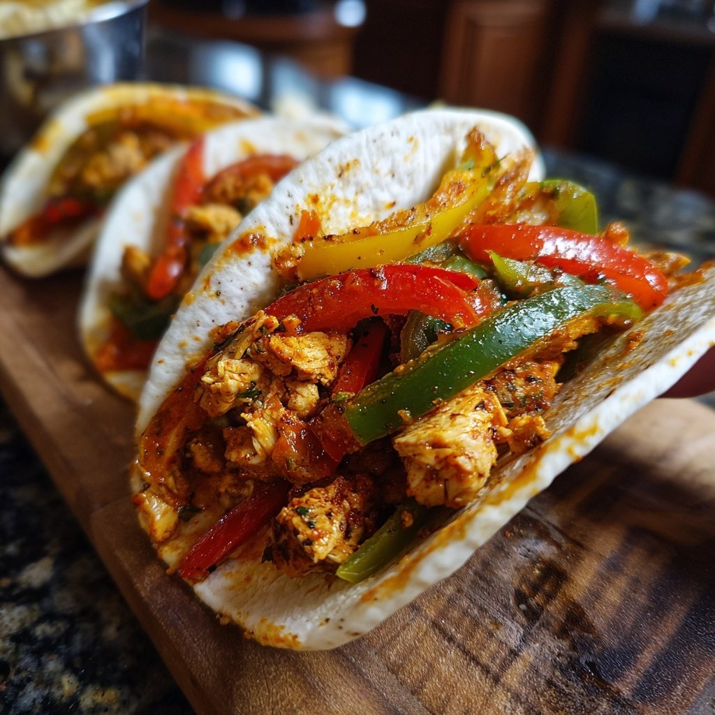 Chicken Fajitas with Peppers
