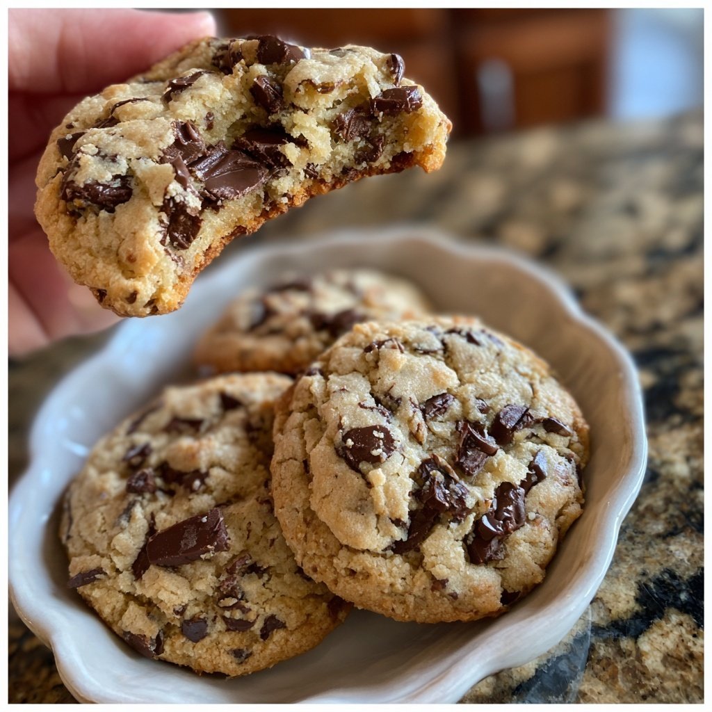 Gluten-Free Almond Flour Chocolate Chip Cookies​