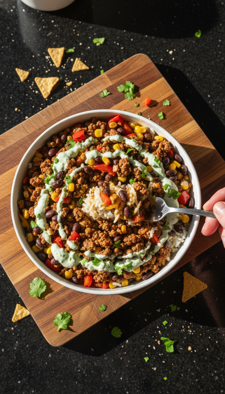 Zesty Beef Burrito Bowl