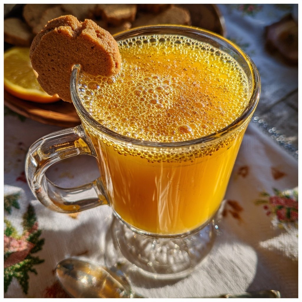 Gingerbread Orange Festive Fizz