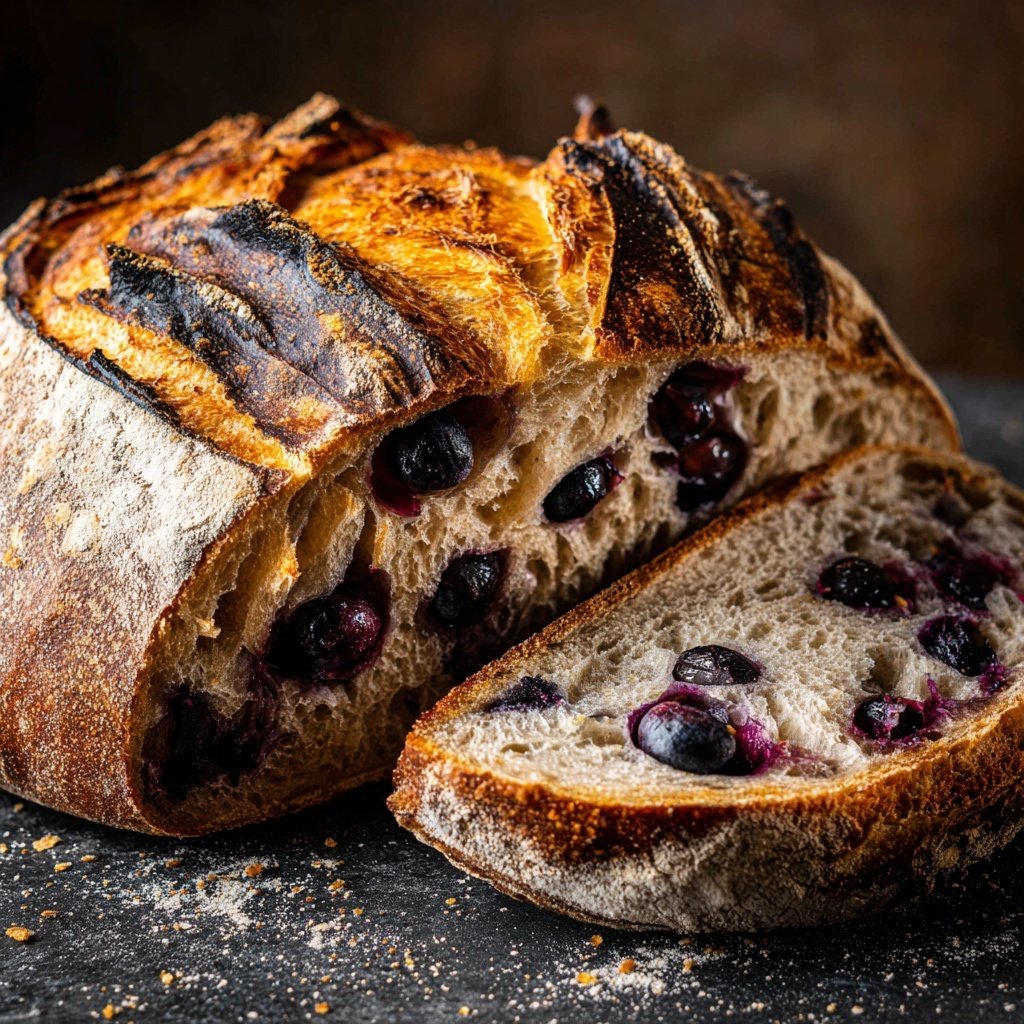 Blueberry Lemon Sourdough with Ginger Snap