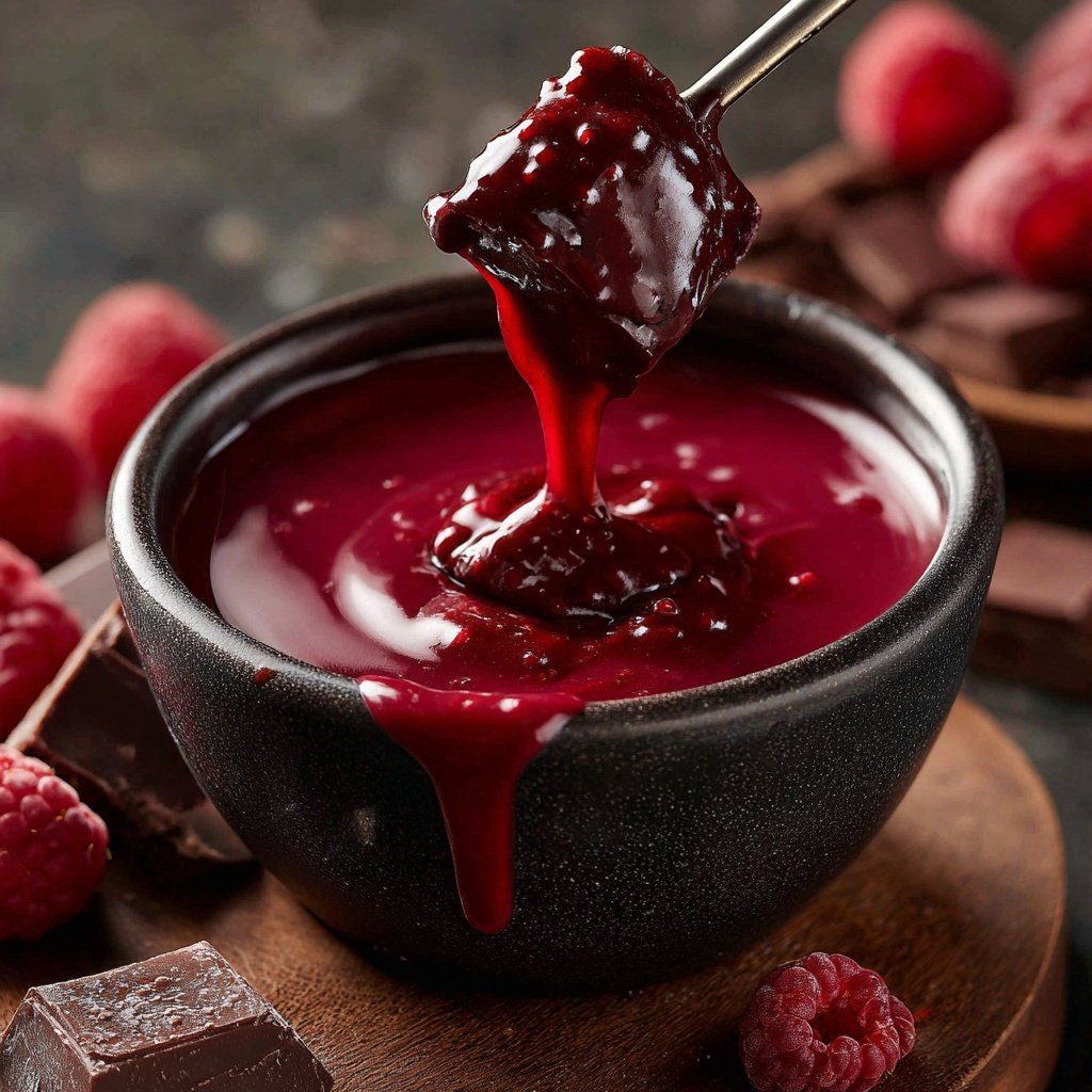 Passionate Raspberry Chocolate Fondue