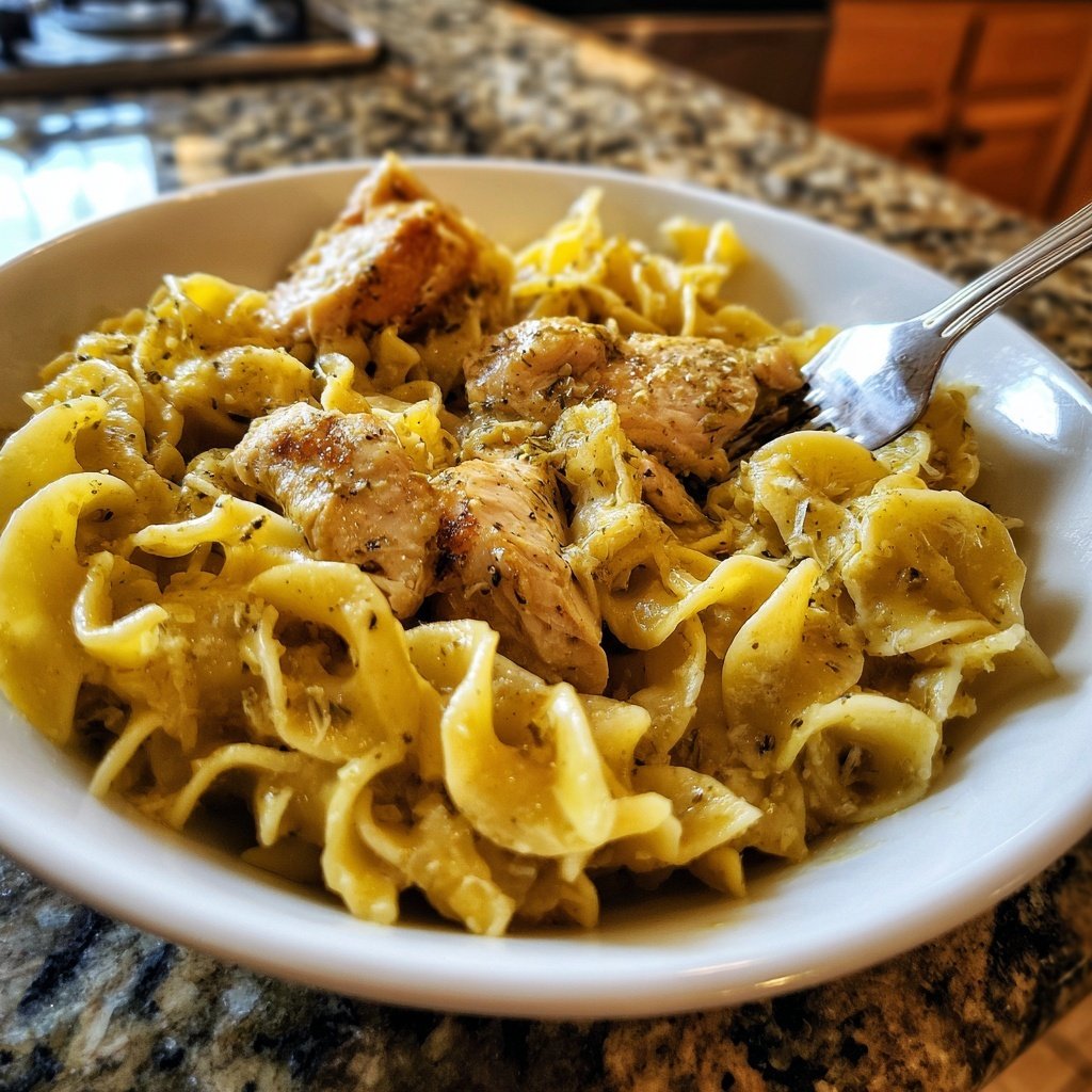 Chicken with Buttered Noodles