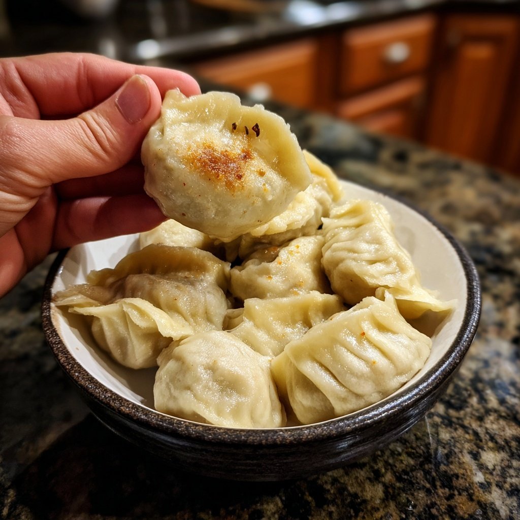 Steamed Dumplings Shiitake Kimchi
