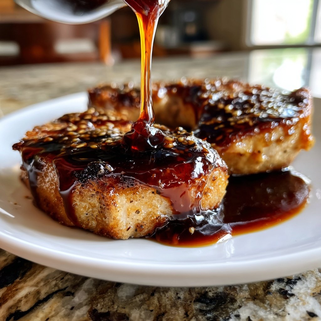 Brown Sugar Balsamic Glaze for Pork Chops​
