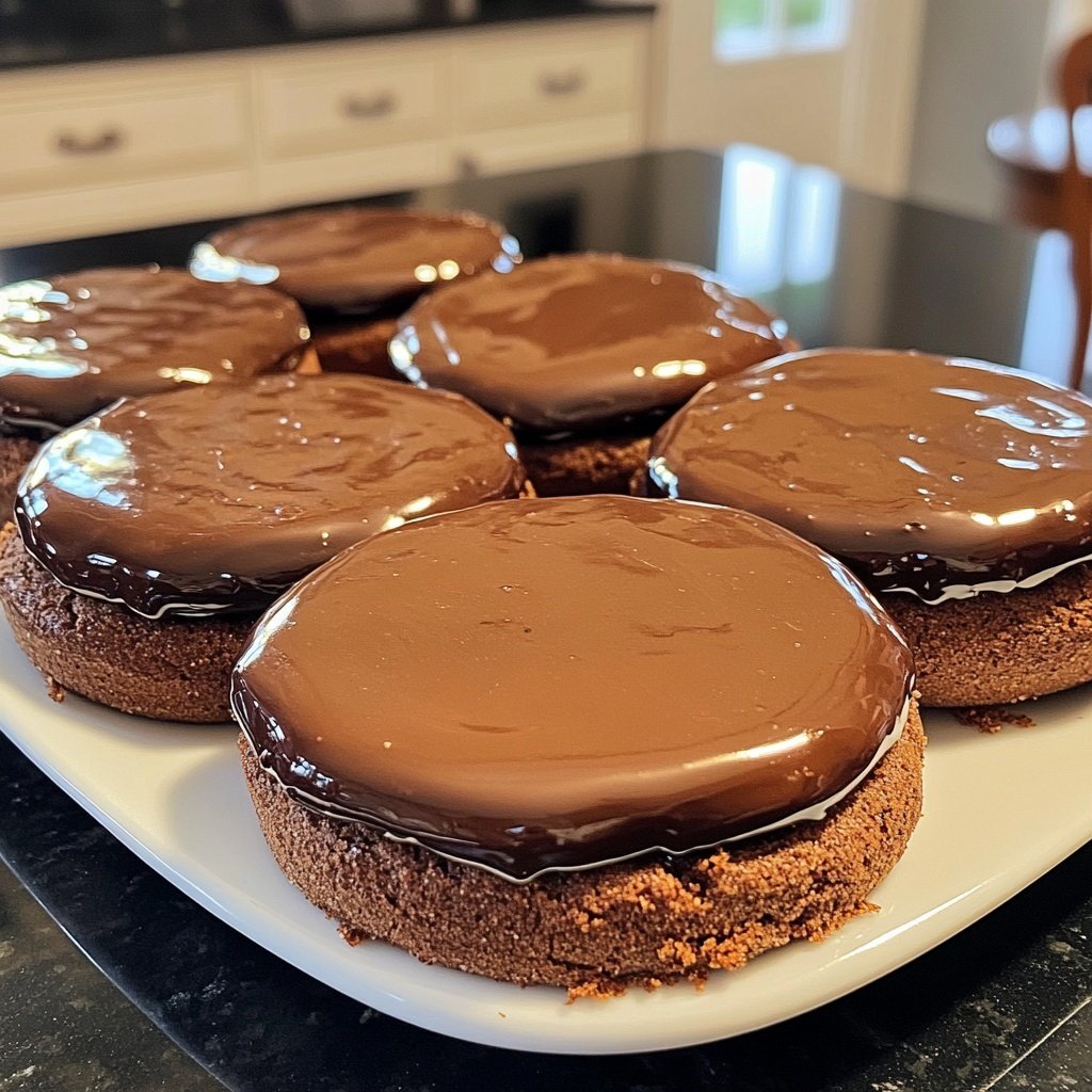Chocolate-Glazed Lebkuchen Rounds