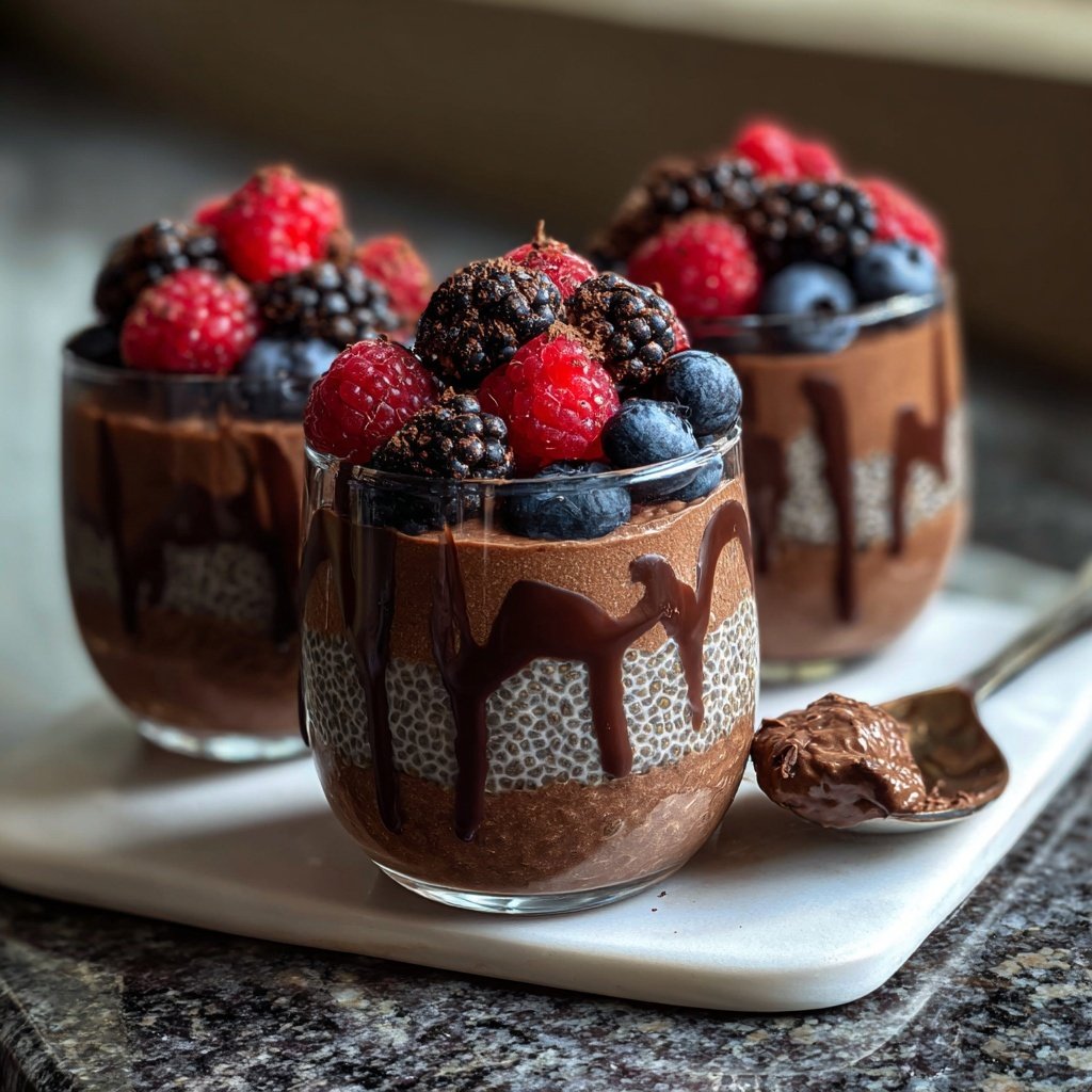 Chocolate Chia Pudding Cups