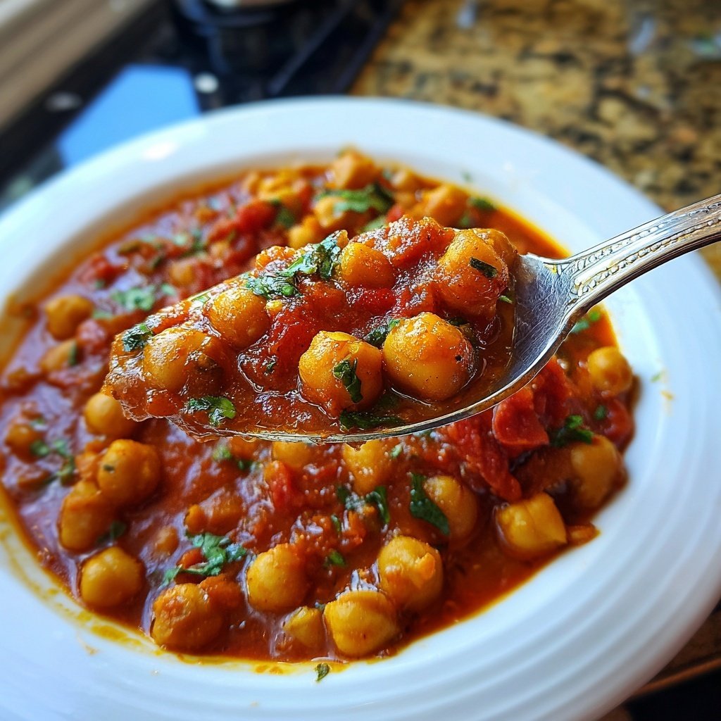 Quick Chana Masala Chickpea Curry