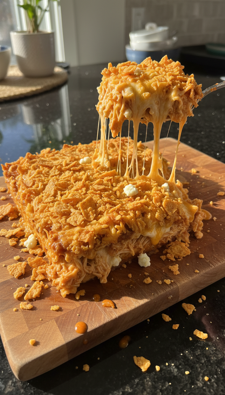 Buffalo Chicken Doritos Bake