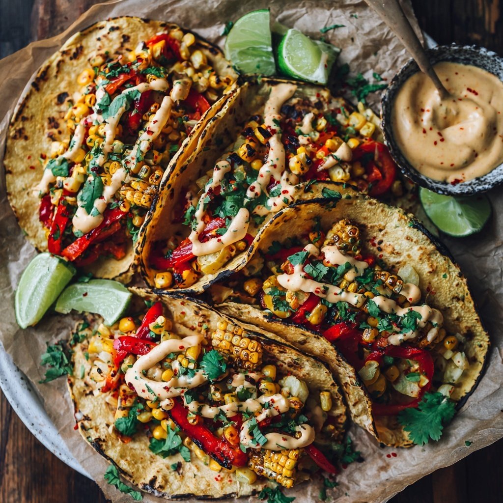 Sweet and Spicy Veggie Tacos